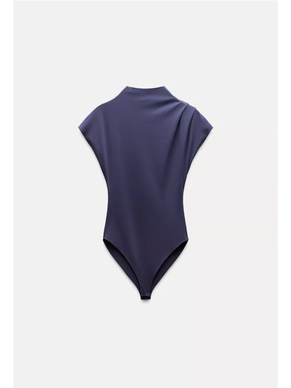 Zara woman Grey/Navy Short Sleeve One-Piece Bodysuit